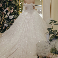 Amazing tulle sequins ball gown dress formal dress - Thumbnail 2