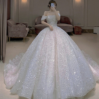 Amazing tulle sequins ball gown dress formal dress - Thumbnail 4
