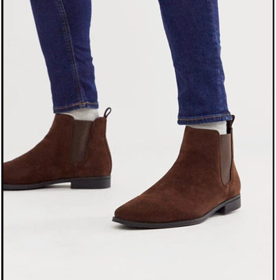 Handmade Brown Suede Dress Boots for Men, Ankle Boots for Office, Winters