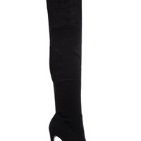 Pointed Toe Sexy Over the Knee Boots - Thumbnail 1