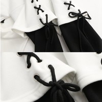 Kawaii Cartoon Panda Hoodie - Thumbnail 4