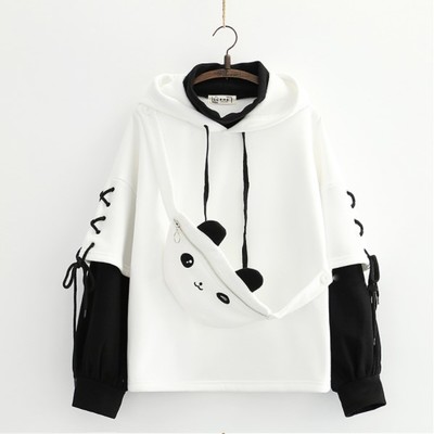 Kawaii cartoon panda hoodie