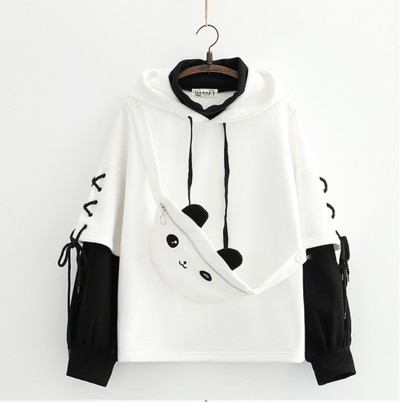 Kawaii Cartoon Panda Hoodie