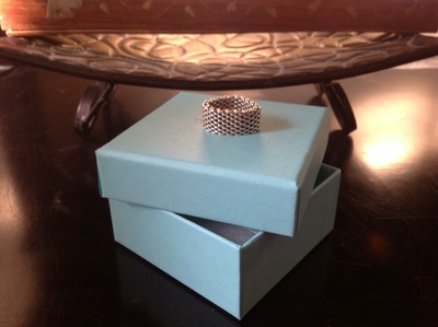 100% Authentic Tiffany & Co Mesh Ring