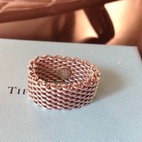 100% Authentic Tiffany & Co Mesh Ring - Thumbnail 3