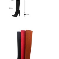 Sexy Winter and Autumn Pointed Toe Over the Knee Boots - Thumbnail 7