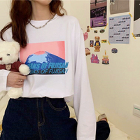 THE PEAKS OF FUJISAN Snowberg Mountain Printed Long Leeve T-shirt - Thumbnail 2