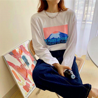 THE PEAKS OF FUJISAN Snowberg Mountain Printed Long Leeve T-shirt - Thumbnail 3