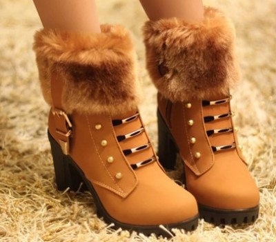 Gothic Black Leather  Lace Up Women's Platform Boots
