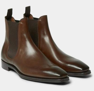 New Adult Chocolate Brown Leather Chelsea Boot