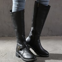 Classy Thigh High Women's Boots - Thumbnail 7