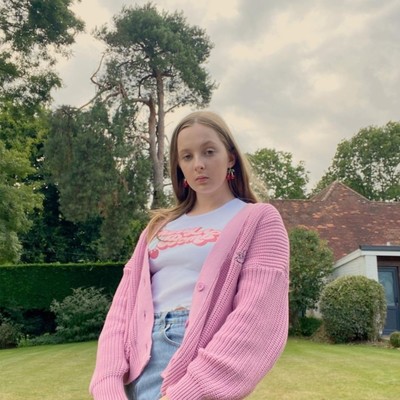 Angelic pink letter embroidery harajuku kawaii loose knitted sweater