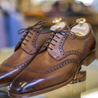 Hot Sale Coffee tone leather split oxfords Boot - Thumbnail 1