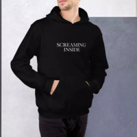Free Shipping-"SCREAMING INSIDE" HOODIE - Thumbnail 2
