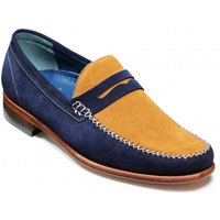Handmade Two Tone Penny Loafer Suede Office Shoes LOWEST price Guarantee - Thumbnail 1