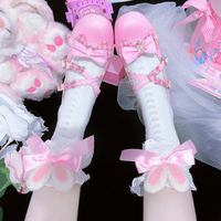 bow lace cute rabbit ear socks - Thumbnail 8