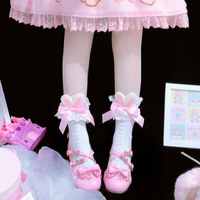 bow lace cute rabbit ear socks - Thumbnail 9
