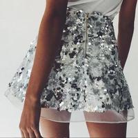 Gold And Silver Bling Bling Shiny Party Shorts - Thumbnail 2