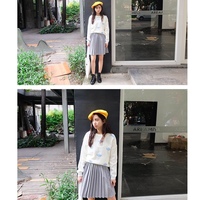 Cute Pastel Cloud Winter Autumn Loose Oversized Casual Knit Sweater Sweatshirt Pullover Jumper Shirt E-Girl Kawaii Korean Japanese Harajuku Streetwear - Thumbnail 6