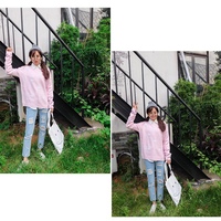 Cute Pastel Cloud Winter Autumn Loose Oversized Casual Knit Sweater Sweatshirt Pullover Jumper Shirt E-Girl Kawaii Korean Japanese Harajuku Streetwear - Thumbnail 7