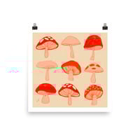 Mushroom Pattern Print  - Thumbnail 1