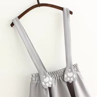 Cute Cartoon Sweet Cat Dog Paw Embroidery Skater Skirt Strap Suspenders Mini Skirt E-Girl Kawaii Korean Japanese Harajuku Streetwear - Thumbnail 9