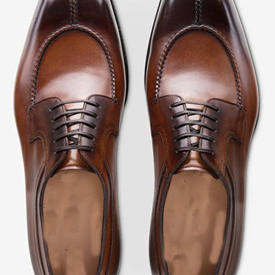 Best two tone split toe handmade leather shoes - Thumbnail 4