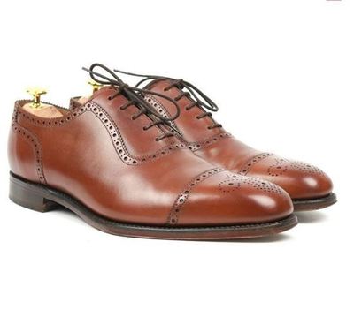 Handmade Men's High Quality Cowhide Leather Oxford Wedding Shoes
