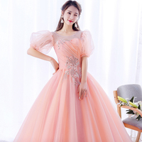 Cute A line princess dress formal dress - Thumbnail 1