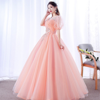 Cute A line princess dress formal dress - Thumbnail 2