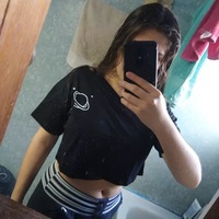 Black Planet Star Print Casual Summer Crop Top Short Sleeve Tee Shirt T-shirt Top E-Girl Kawaii Korean Japanese Harajuku Streetwear - Thumbnail 4