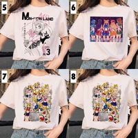 Japanese Anime Girl Funny T-shirt Short Sleeve T-Shirt  - Thumbnail 3
