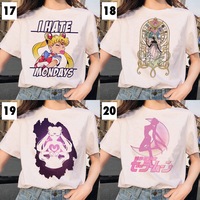 Japanese Anime Girl Funny T-shirt Short Sleeve T-Shirt  - Thumbnail 6