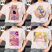 Japanese Anime Girl Funny T-shirt Short Sleeve T-Shirt  - Thumbnail 7