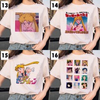 Japanese Anime Girl Funny T-shirt Short Sleeve T-Shirt  - Thumbnail 5