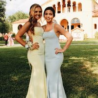 SP1443,Spaghetti Straps Mermaid Sheath Cross Back Long Prom Dress - Thumbnail 1