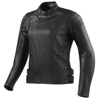 Women’s Custom Made Rev’it Bellecour Ladies Black Color 100% Pure Cowhide Leather Biker Jacket - Thumbnail 4