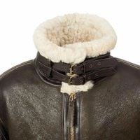 Men's B3 RAF Aviator Real Shearling Sheepskin Leather Flight Bomber Jackets - Thumbnail 1