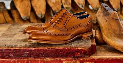 Mens Handmade Shoes Brown Leather Wing Tip Brogue Lace Up Up Formal Dress Casual