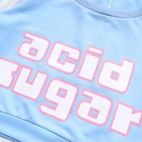 Pastel Pink Acid Holographic Laser Transparent Crop Top Long Sleeve Tee Shirt T-shirt Top Sweatshirt E-Girl Kawaii Korean Japanese Harajuku Streetwear - Thumbnail 8
