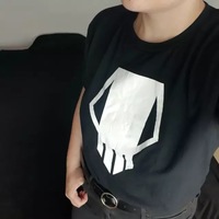 Japanese Anime Superhero Print Short Sleeve T-shirt - Thumbnail 4