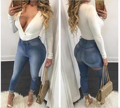 Fashion Sexy Hole Jeans