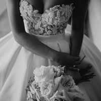 Retro & Fashion Ball Gown Sweetheart White Satin Wedding Dresses with Beading Appliques - Thumbnail 2