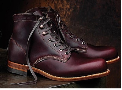 Men's Hand Craft Burgundy Leather Chukka Ankle Boots, Men Lace Up Military Boots