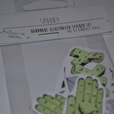 Spooky scary sticker set