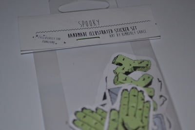 Spooky Scary Sticker Set