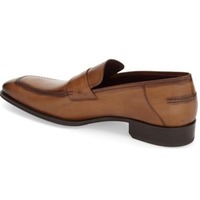 Handmade Brown Formal Mens Shoes, Brown Moccasins Leather Shoes - Thumbnail 1