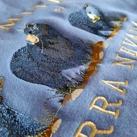 Vintage Bear Embroidery Sweatshirt Causal Long Sleeve Shirt Crew Neck Oversize Loose Sweater E-Girl Kawaii Korean Japanese Harajuku Streetwear - Thumbnail 4