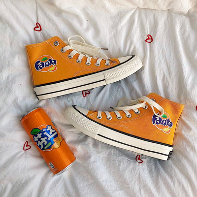 Fanta print canvas shoes