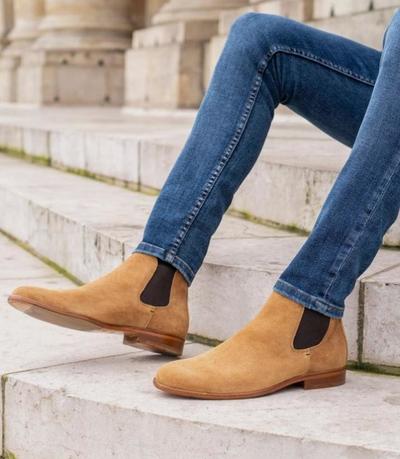 Men's Handmade Brown Chelsea Travelling Boot